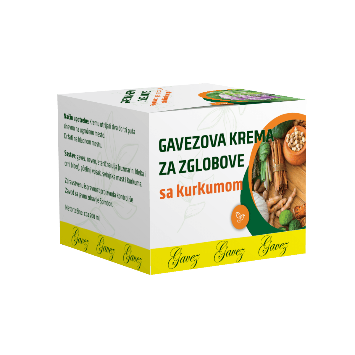 Gavezova krema za zglobove sa kurkumom