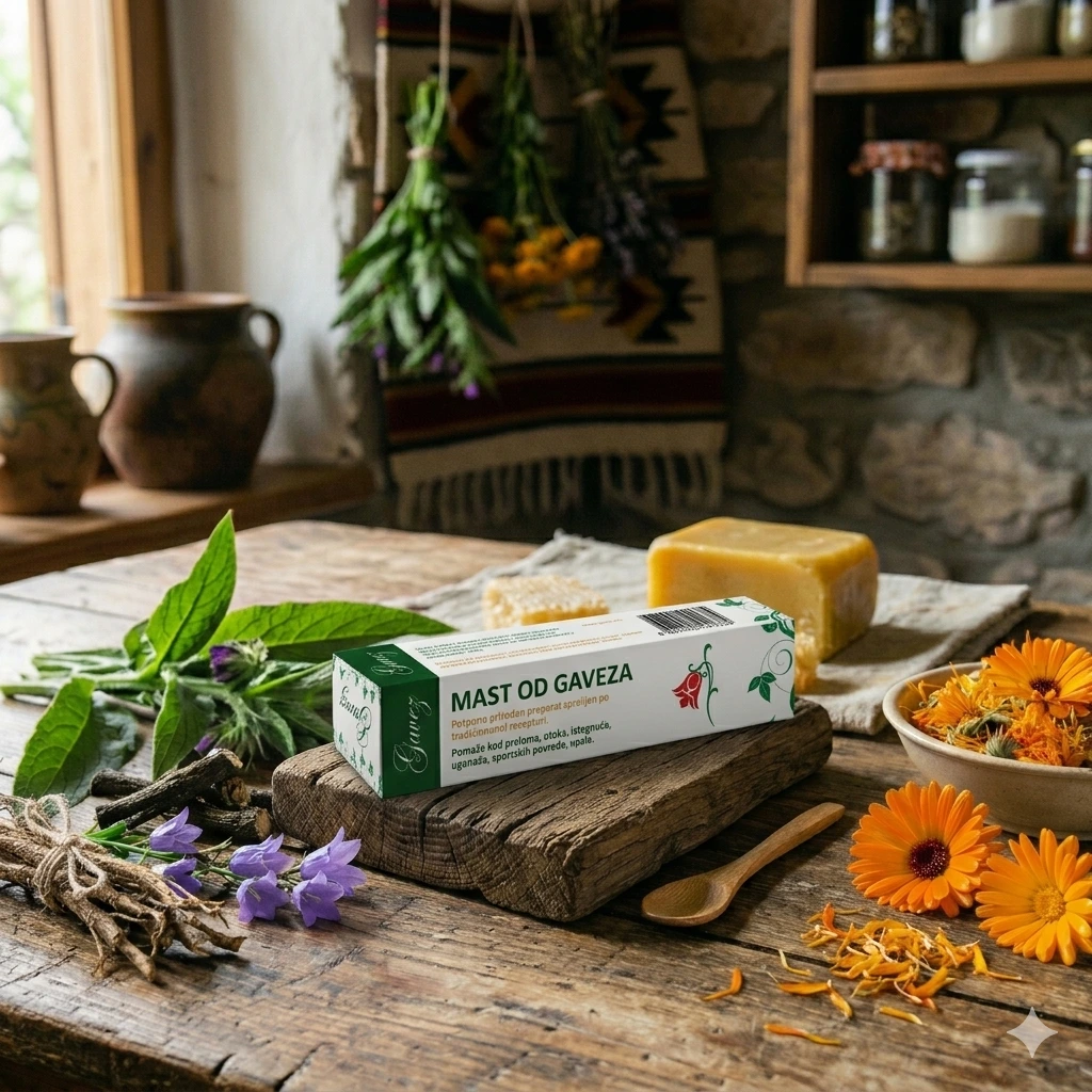 Mast od gaveza — prirodni preparat po tradicionalnoj recepturi